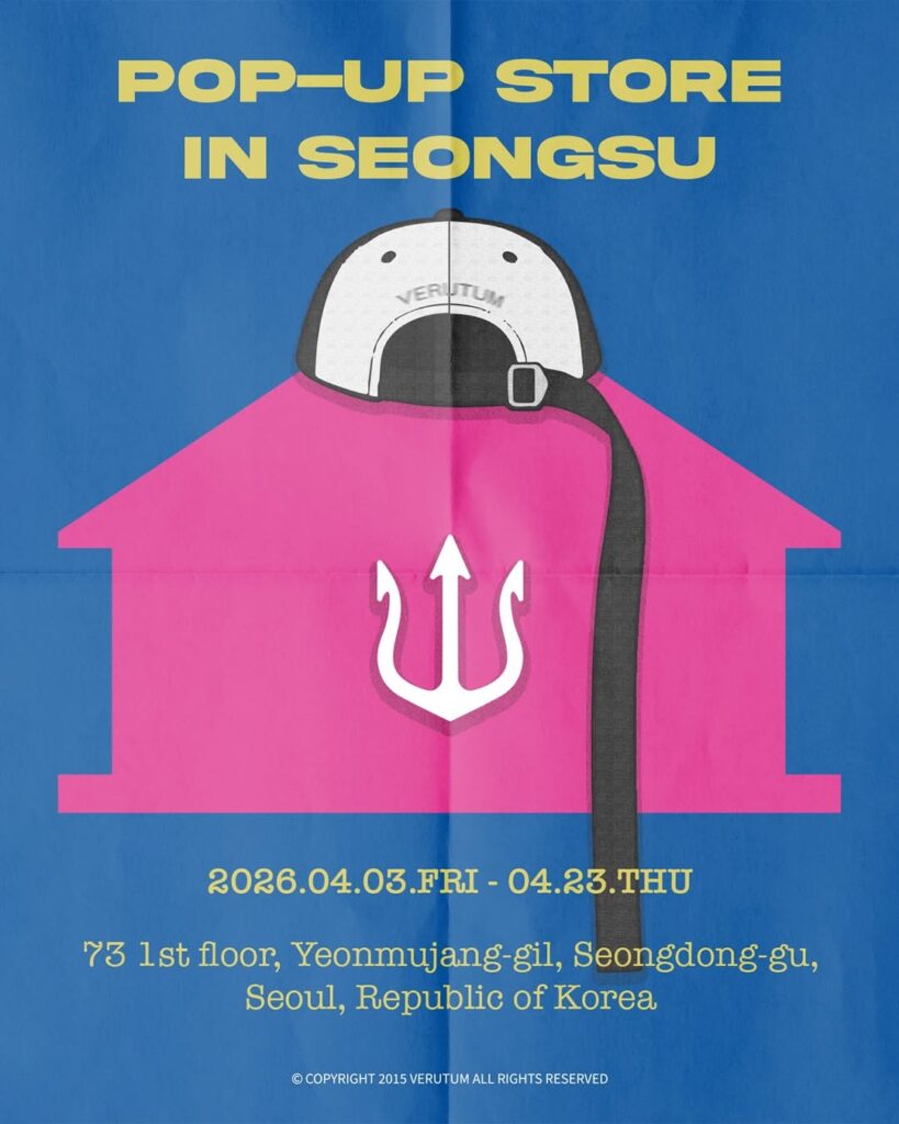 VERUTUMベルトゥムポップアップ聖水ストリートファッションキャップトライデント