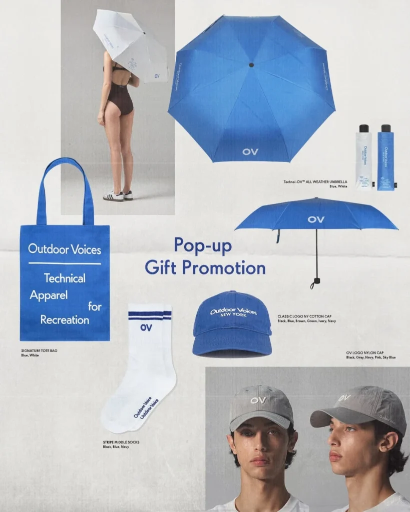 Outdoor Voices（アウトドアボイス）26SS コレクション ソウルポップアップ in 漢南 ポップアップストア