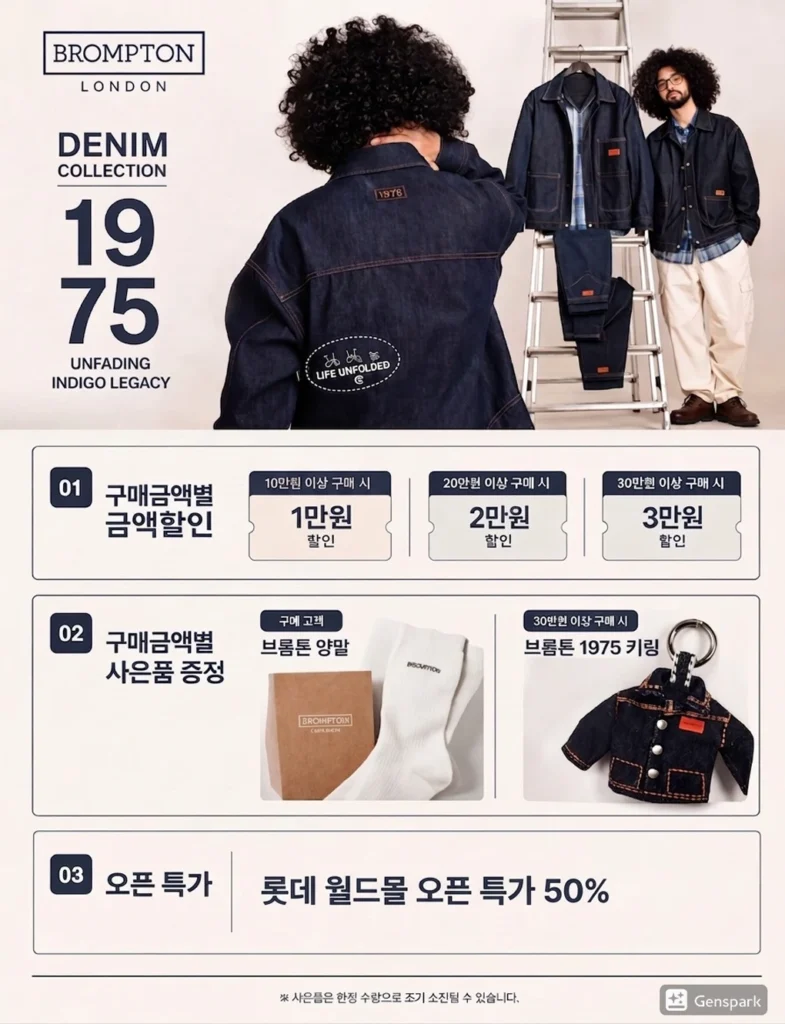 ブロンプトンロンドン（BROMPTON LONDON）英国ヘリテージ サイクリングウェア ポップアップ at 蚕室 ロッテワールドモール ポップアップストア