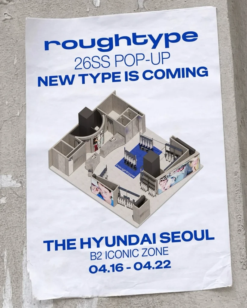 ロータイプ（ROUGHTYPE）2026夏シーズン新作 ローンチポップアップ at 汝矣島 ザ・ヒュンダイ ソウル ポップアップストア