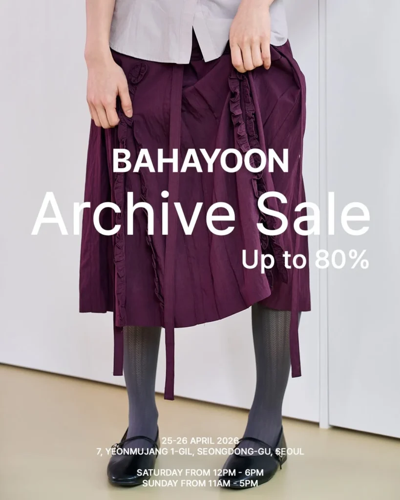 바하윤（バハユン）アーカイブセール 聖水 ポップアップ ポップアップストア