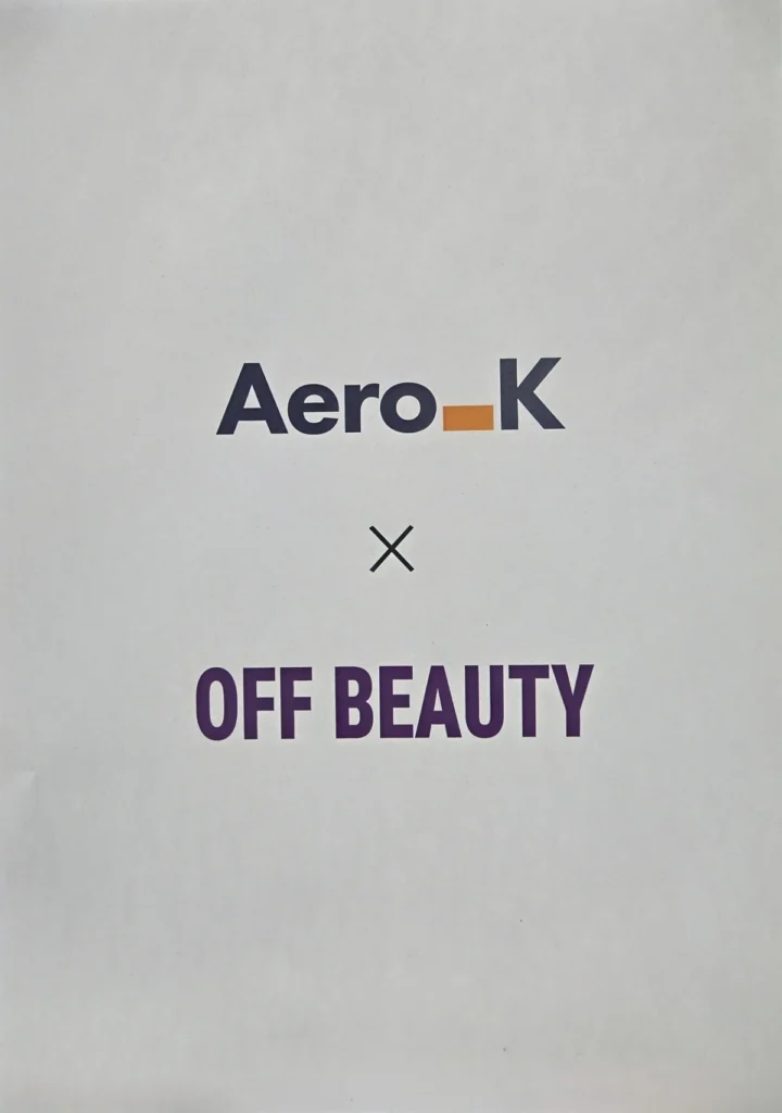 エアロK航空AeroKオフビューティーOFFBEAUTYコラボポップアップ聖水メガファクトリー航空券当選ラッキードロー韓国コスメ